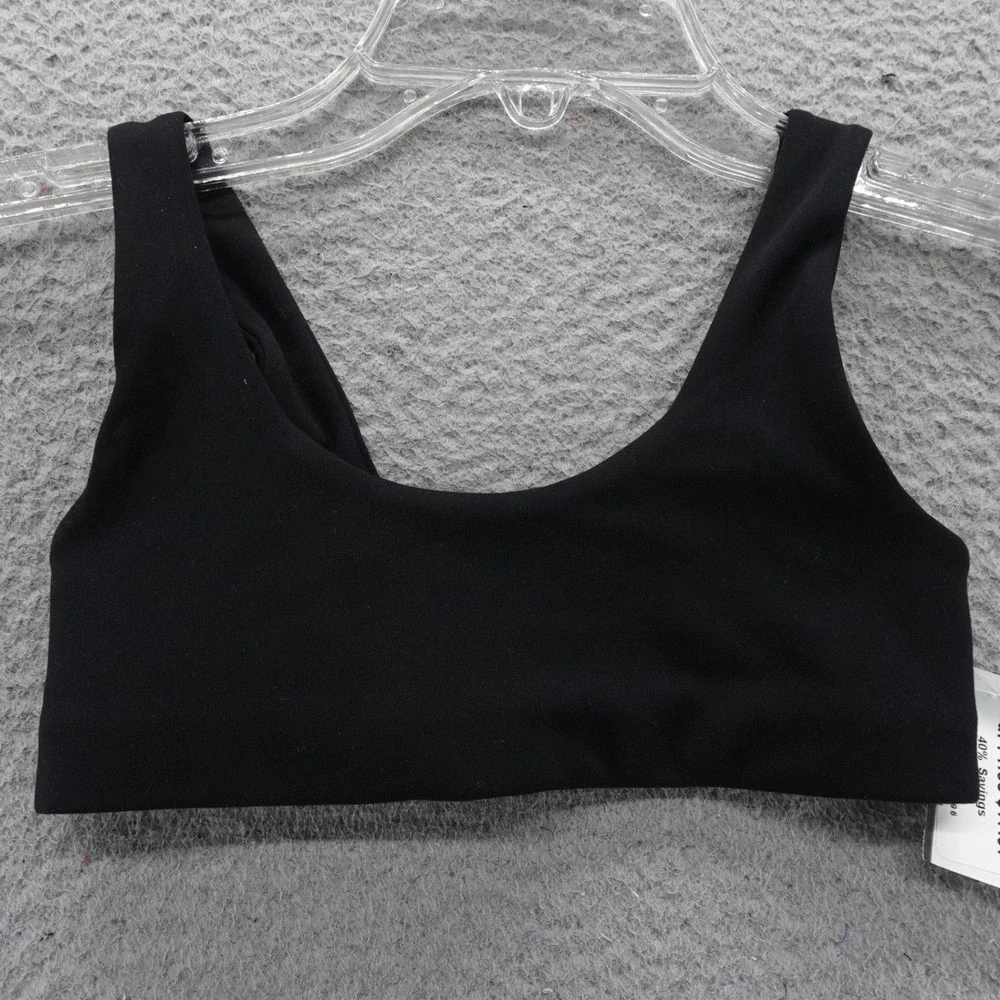 Nike Alate Trace DriFIT‎ Sports Training Bra XS Black Girls XS NEW